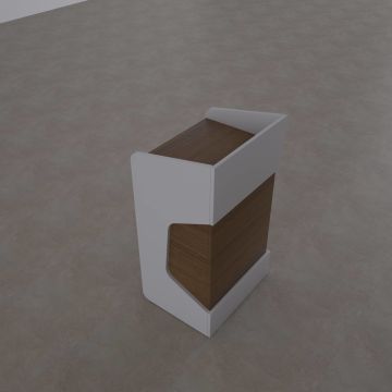 Kürsü 2 Ceviz+Beyaz