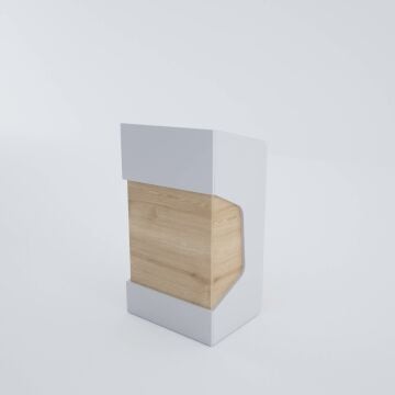 Kürsü 2 Meşe+Beyaz