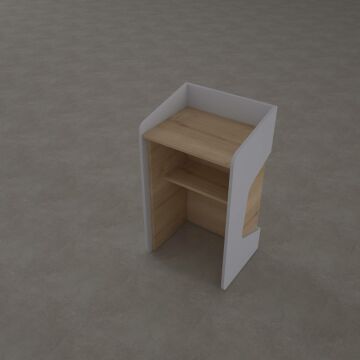 Kürsü 2 Meşe+Beyaz