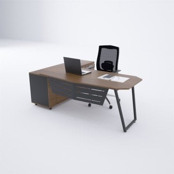 N-Form 160cm Alt Etajerli Çalışma Masası