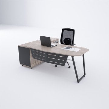 N-Form 160cm Alt Etajerli Çalışma Masası