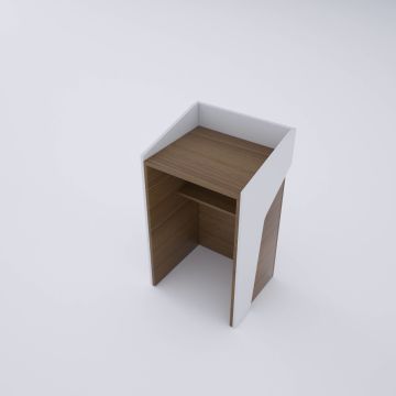 Kürsü 1 Ceviz+Beyaz