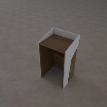 Kürsü 1 Ceviz+Beyaz