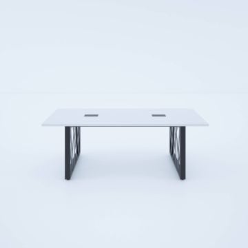 Karm Toplantı Masası 220x90 - Beyaz