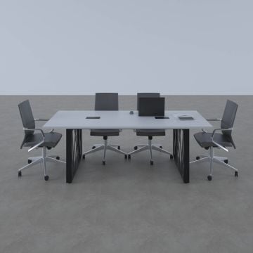 Karm Toplantı Masası 220x90 - Beyaz