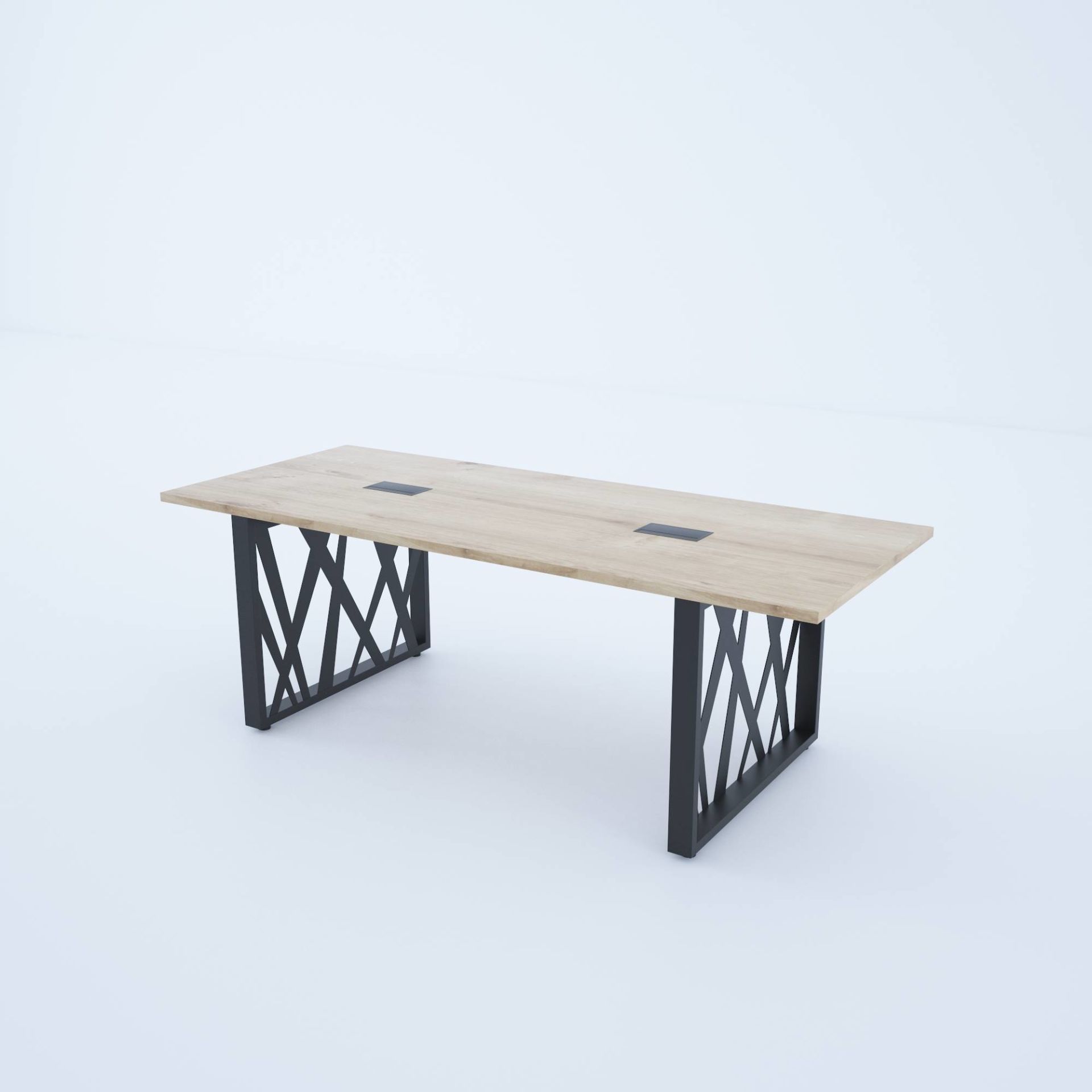 Karm Toplantı Masası 220x90 - Meşe