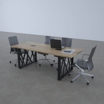 Karm Toplantı Masası 220x90 - Meşe