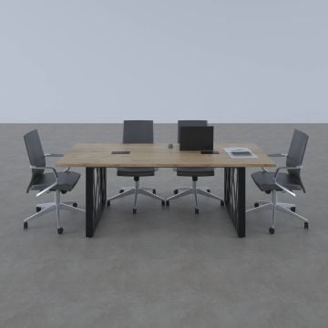 Karm Toplantı Masası 220x90 - Meşe