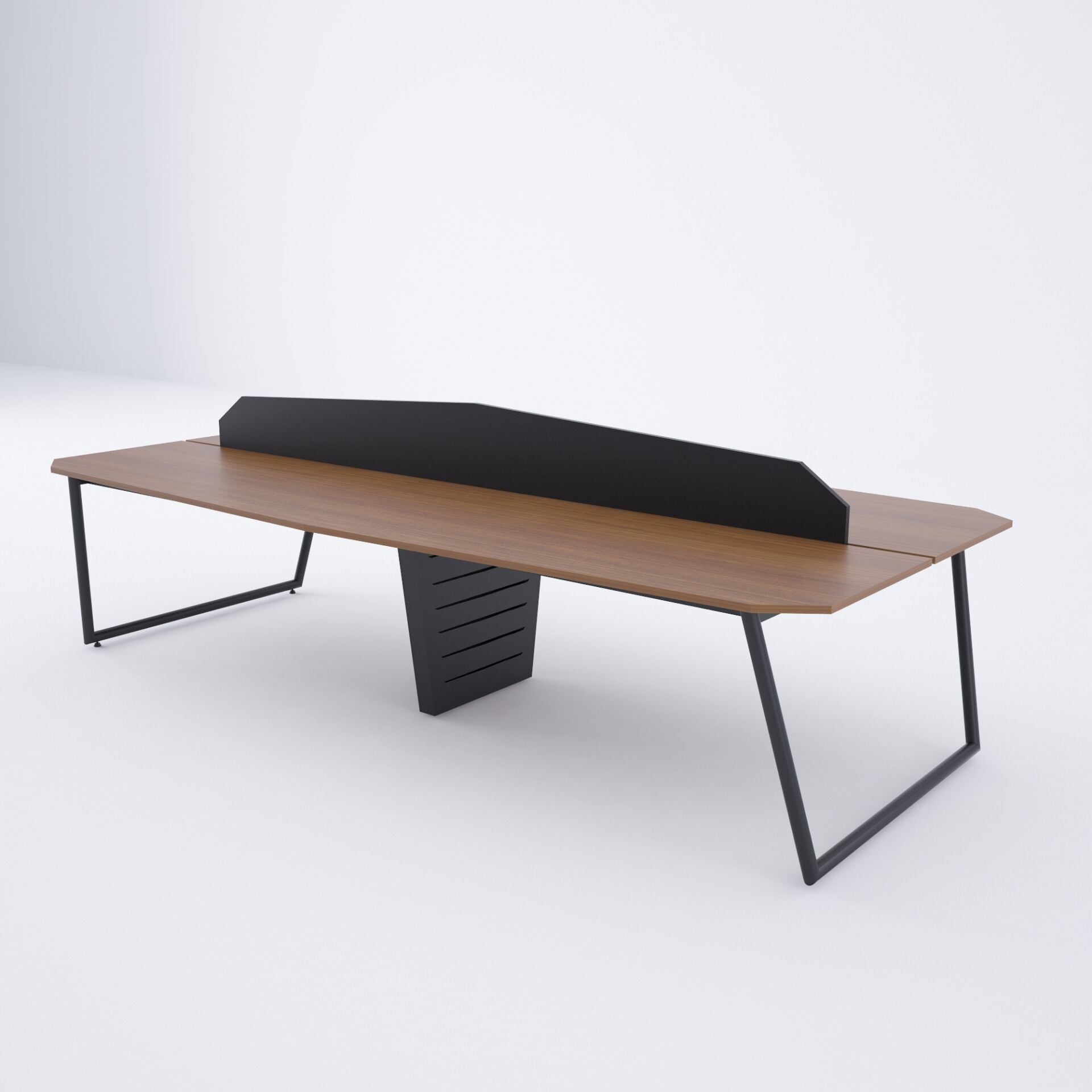 N-Form Dörtlü Çalışma Masası