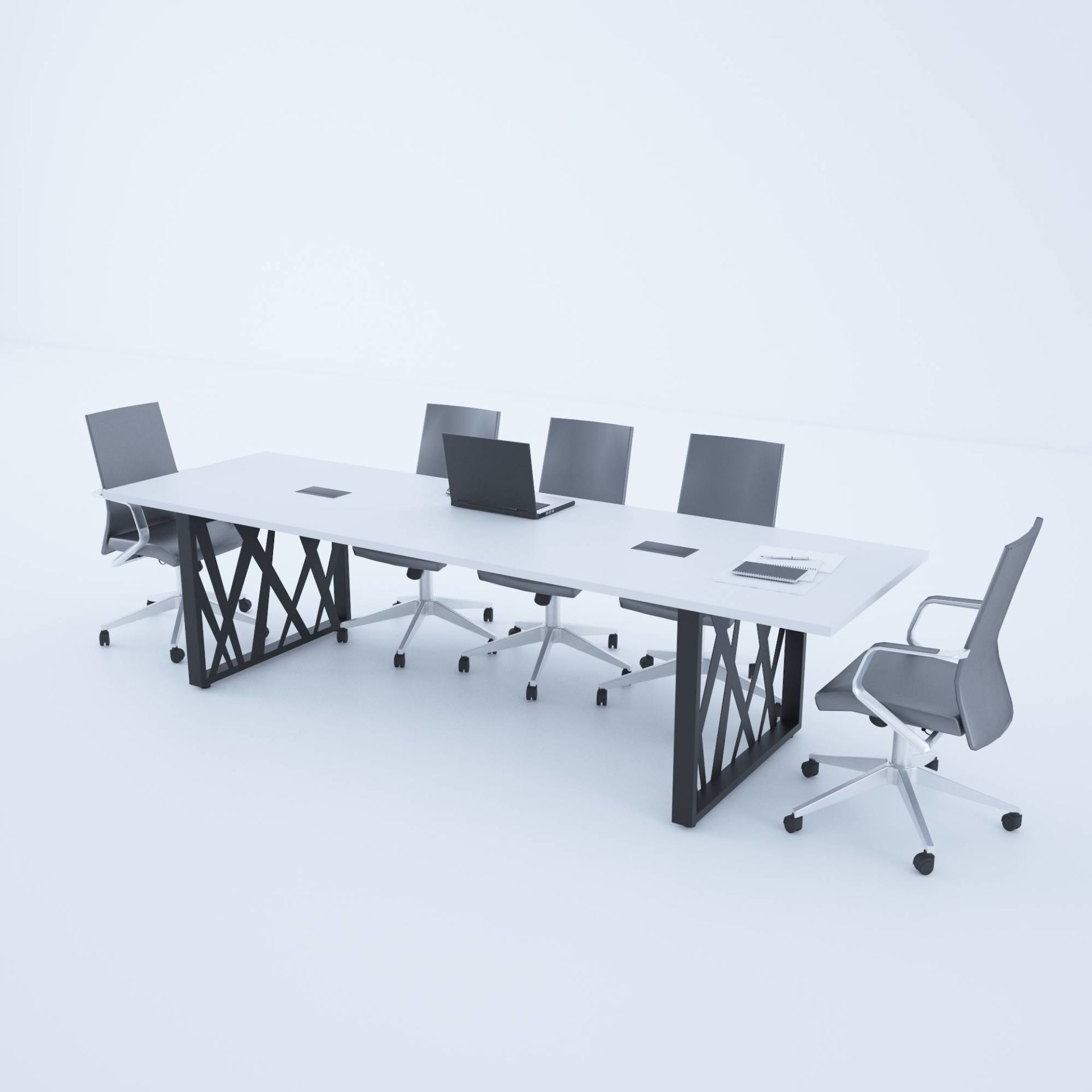 Karm Toplantı Masası 300x90 - Beyaz