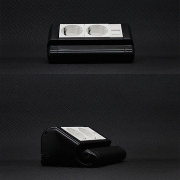 Masa Üstü Bürotik Priz Sistemi 12'li Modül - Beyaz