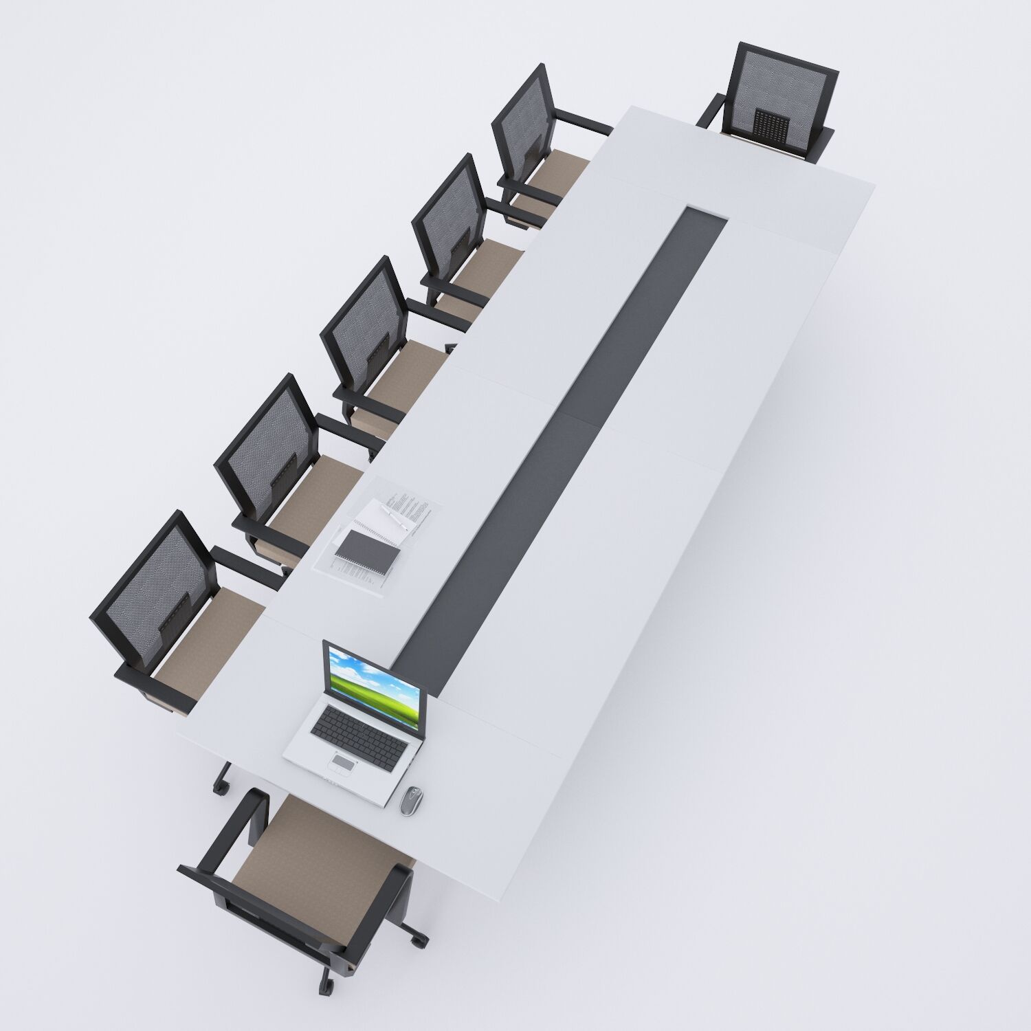 Mara Toplantı Masası Beyaz - 300x120