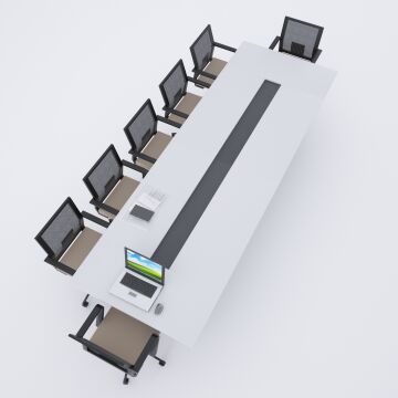 Mara Toplantı Masası Beyaz - 300x120
