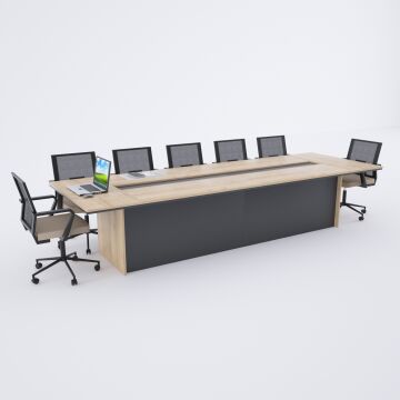 Mara Toplantı Masası Meşe - 360x120