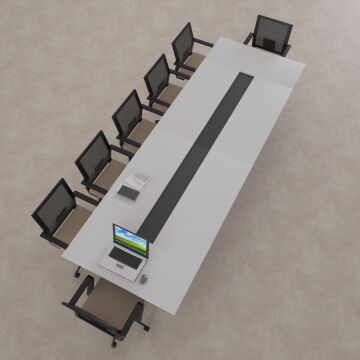 Mara Toplantı Masası Beyaz - 360x120