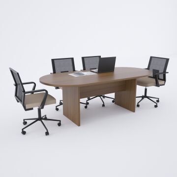 Oval Toplantı Masası Ceviz