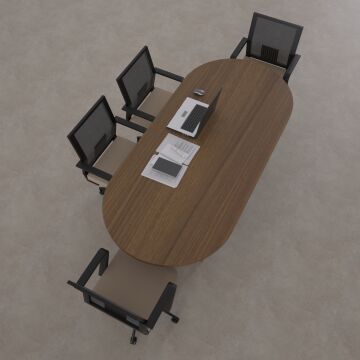 Oval Toplantı Masası Ceviz