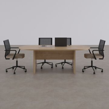 Oval Toplantı Masası Meşe