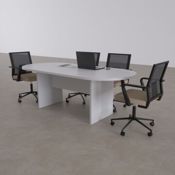 Oval Toplantı Masası Beyaz