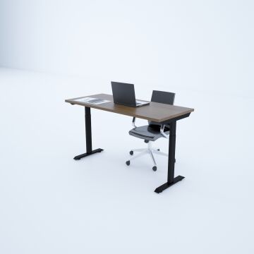 ToHi Desk - Yükseklik Ayarlı Masa 140x80 - Ceviz+Siyah
