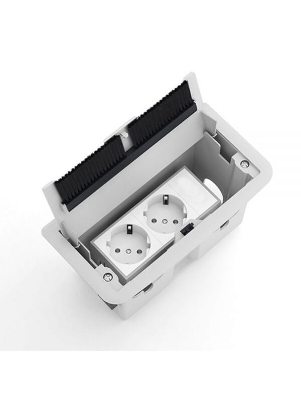 Masa Üstü Priz Kutusu Plastik Beyaz