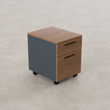 1 Çekmece 1 Kapaklı Hareketli Keson Ceviz