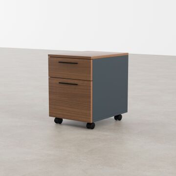 1 Çekmece 1 Kapaklı Hareketli Keson Ceviz