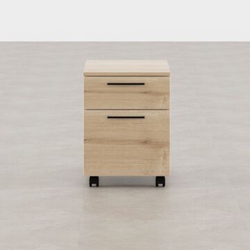 1 Çekmece 1 Kapaklı Hareketli Keson Meşe