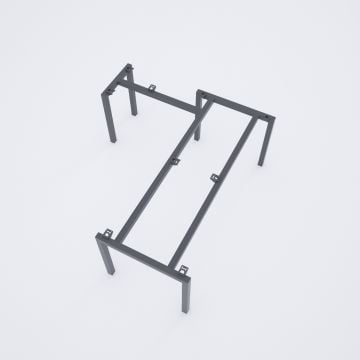 Cube 40 Etajerli Çalışma Masası Ceviz - 140x80