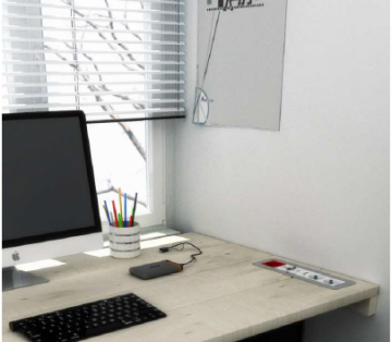 Entegre Bürotik Priz Kutusu