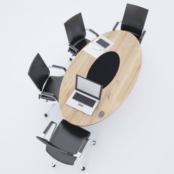 Octo-e Toplantı Masası Meşe