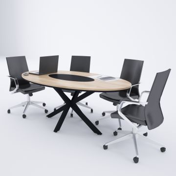 Octo-e Toplantı Masası Meşe