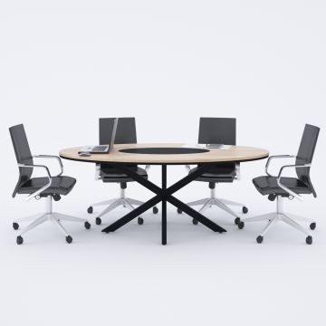 Octo-e Toplantı Masası Meşe