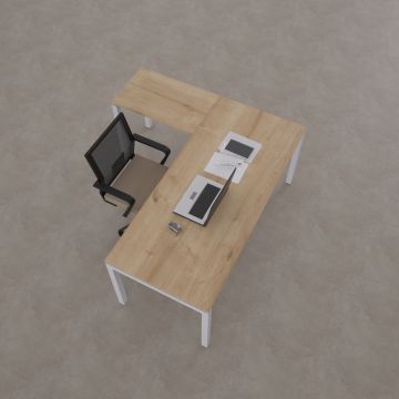 Cube 40 Etajerli Çalışma Masası Meşe - 160x80