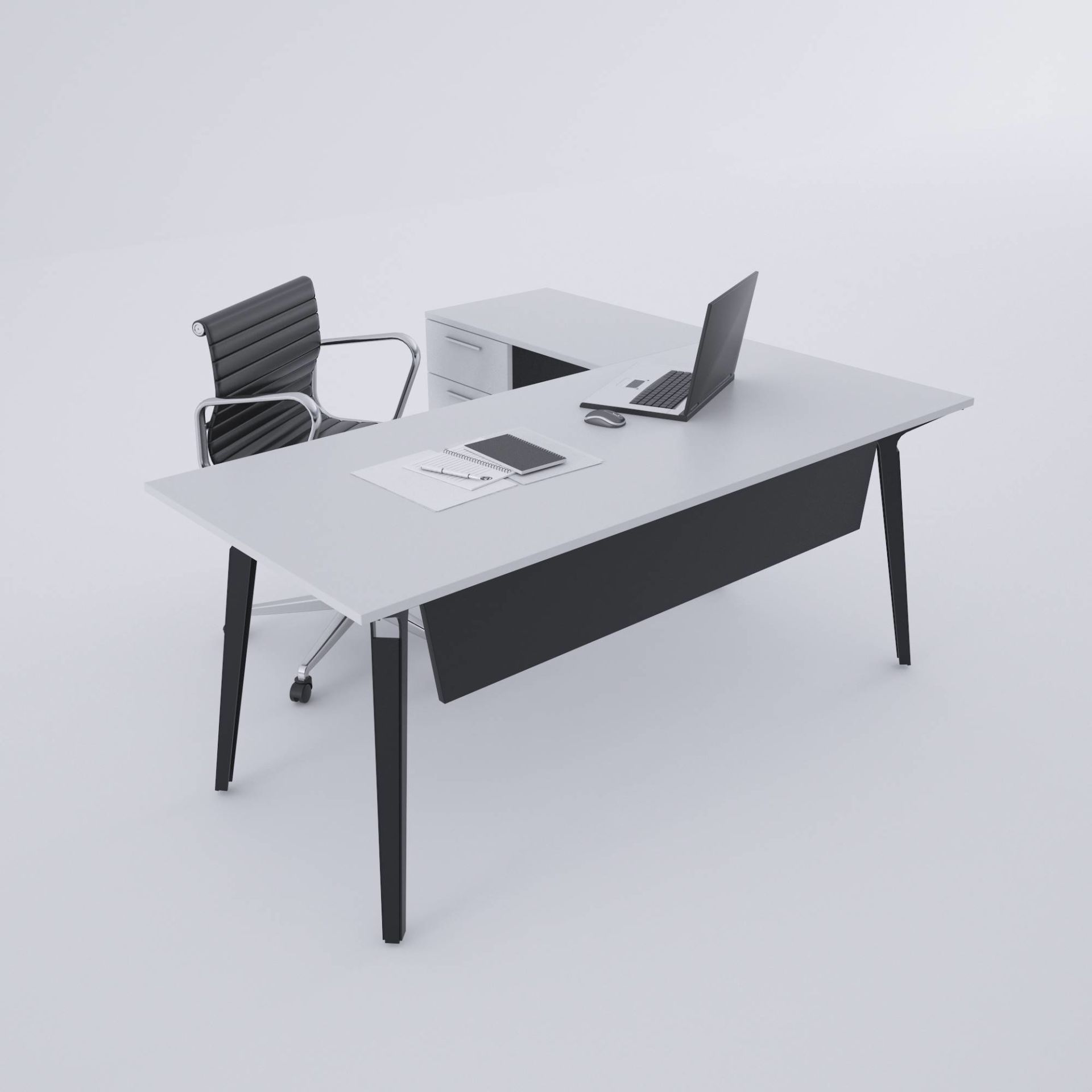 Nova Keson Etajerli Çalışma Masası 140x80 - Beyaz