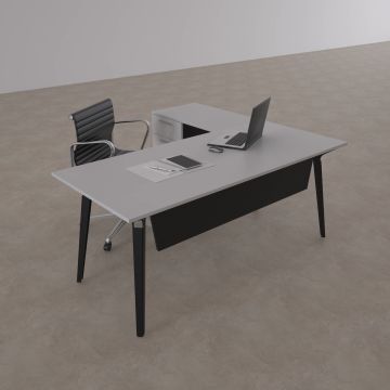 Nova Keson Etajerli Çalışma Masası 140x80 - Beyaz