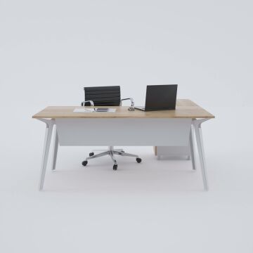 Nova Keson Etajerli Çalışma Masası 140x80 - Meşe