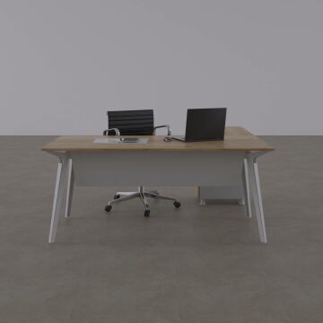 Nova Keson Etajerli Çalışma Masası 140x80 - Meşe