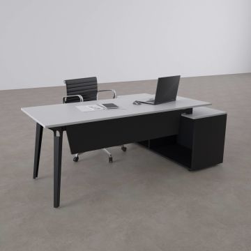 Nova 160cm Alt Etajerli Çalışma Masası 140x80 - Beyaz