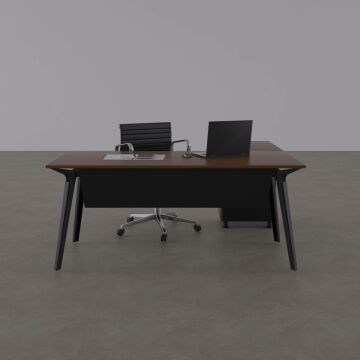 Nova Keson Etajerli Çalışma Masası 160x80 - Ceviz