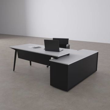 Nova 160cm Alt Etajerli Çalışma Masası 160x80 - Beyaz