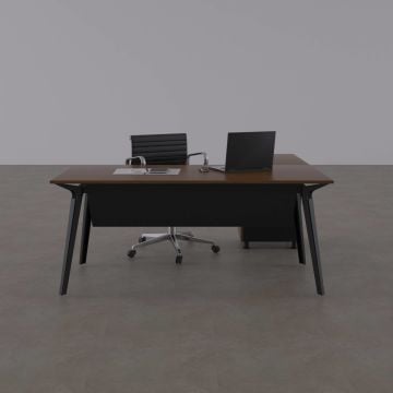 Nova Keson Etajerli Çalışma Masası 180x80 - Ceviz