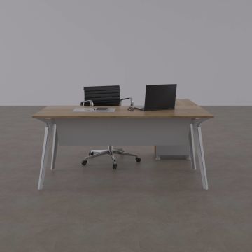 Nova Keson Etajerli Çalışma Masası 180x80 - Meşe