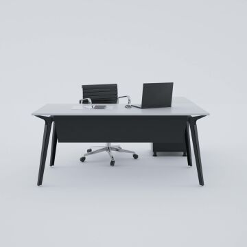 Nova Keson Etajerli Çalışma Masası 200x80 - Beyaz