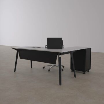 Nova Keson Etajerli Çalışma Masası 200x80 - Beyaz