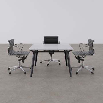 Nova Kare Toplantı Masası S 90x90 - Beyaz