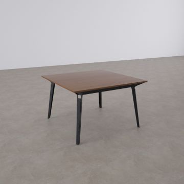 Nova Kare Toplantı Masası S 100x100 - Ceviz