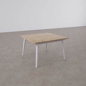 Nova Kare Toplantı Masası S 100x100 - Meşe