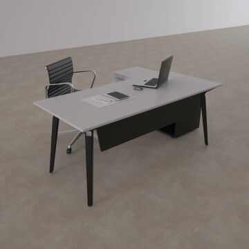 Nova 120cm Alt Etajerli Çalışma Masası 140x80 - Beyaz