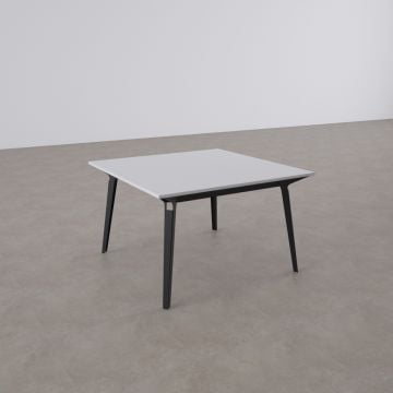 Nova Kare Toplantı Masası S 120x120 - Beyaz